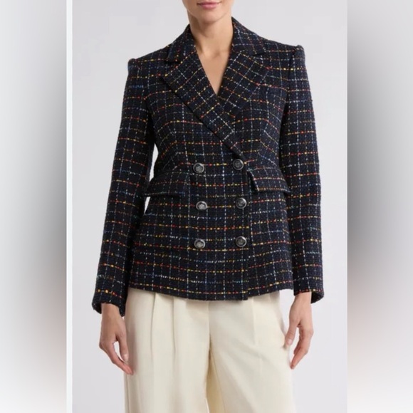 Veronica Beard Jackets & Blazers - Veronica Beard Black Double-Breasted Dickey Blazer